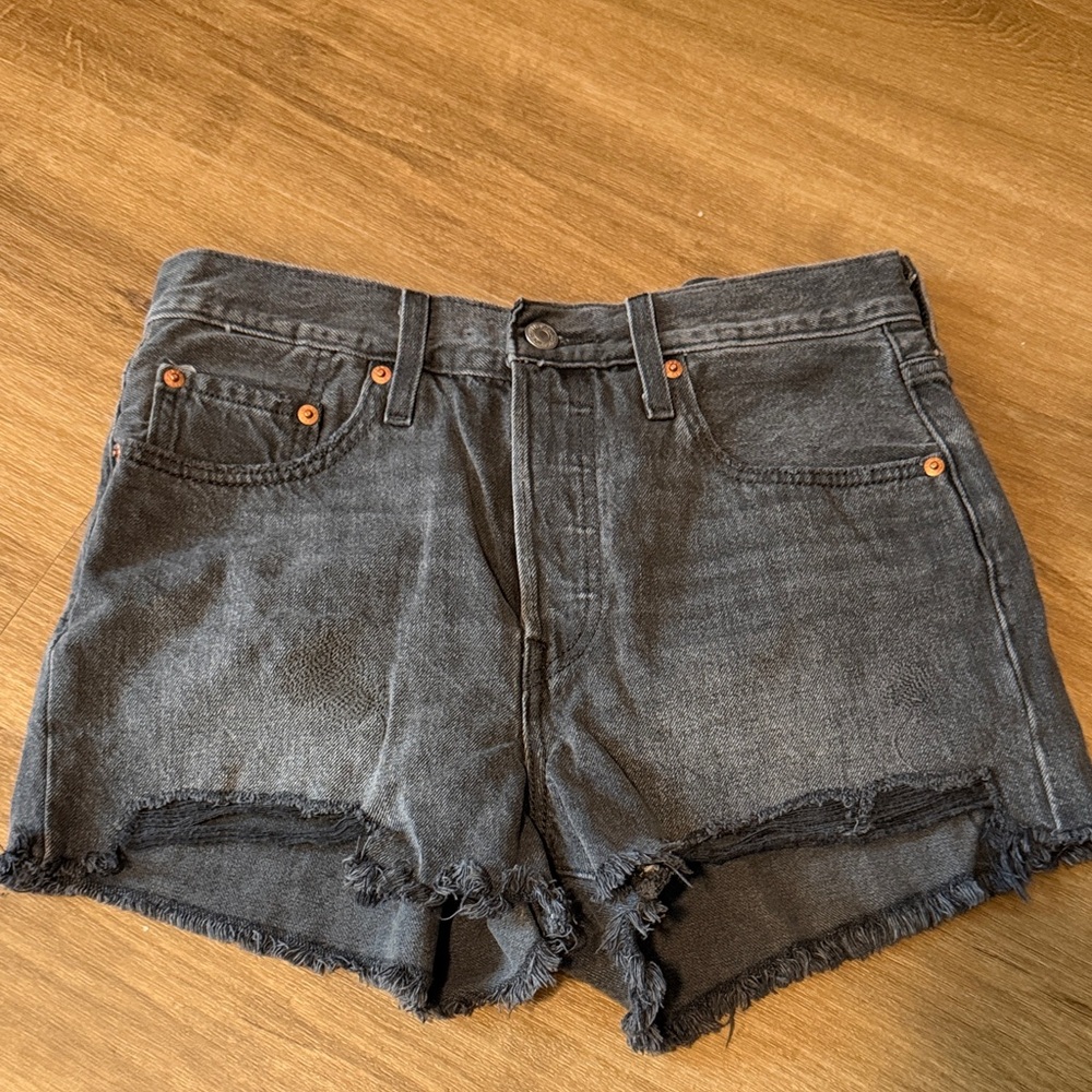Levi's 501 Charcoal Jean Shorts